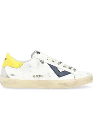 4b12 Heren, Schoenen, Wit, Maat: 43 EU Leer