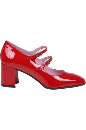 Carel Dames, Schoenen, Rood, Maat: 39 EU Leer