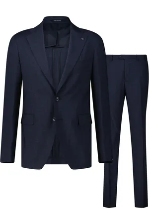 TAGLIATORE Heren, Pakken, Blauw, Maat: M Tweed