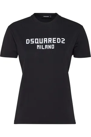 Dsquared2 Dames, Tops, Zwart, Maat: S Katoen