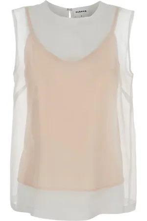 P.A.R.O.S.H. Dames, Tops, Wit, Maat: L Zijde