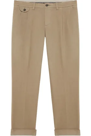 Brooks Brothers Heren, Broeken, Groen, Maat: W34 Katoen