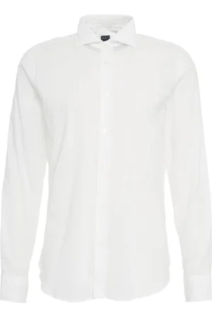 FEDELI Heren, Overhemden, Wit, Maat: 3XL Katoen