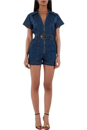 Elisabetta Franchi Dames, Jumpsuits & Playsuits, Blauw, Maat: M Denim