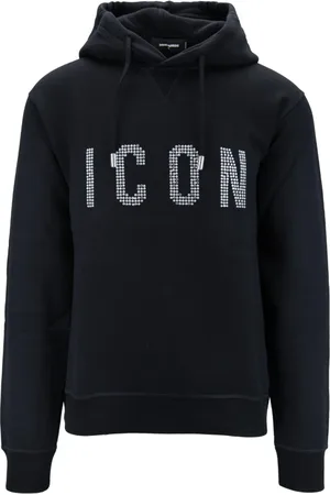 Dsquared2 Heren, Sweatshirts & Hoodies, Zwart, Maat: XL Katoen