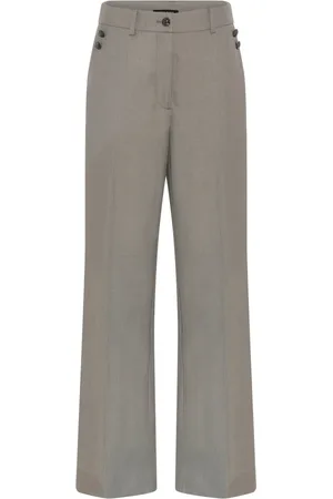 Bruuns Bazaar Dames, Broeken, Grijs, Maat: XL