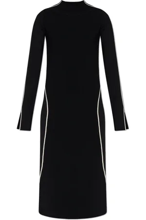 Sportmax Dames, Jurken, Zwart, Maat: S Leer
