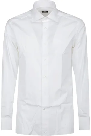 Ermenegildo Zegna Heren, Overhemden, Wit, Maat: 2XL Katoen