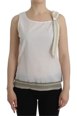 ERMANNO SCERVINO Dames, Tops, Wit, Maat: L Katoen