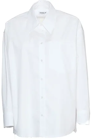 Dondup Dames, Blouses & Shirts, Wit, Maat: S Katoen