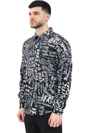 VERSACE Heren, Overhemden, Zwart, Maat: M