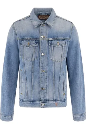 Guess Heren, Jassen, Blauw, Maat: XL Denim