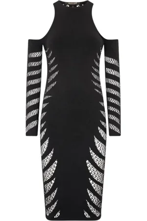 Roberto Cavalli Dames, Jurken, Zwart, Maat: ONE Size