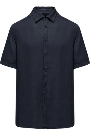Bomboogie Heren, Overhemden, Blauw, Maat: 3XL Linnen