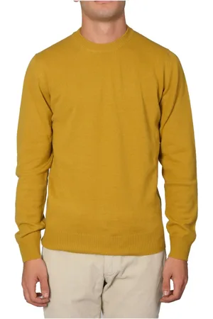 ALPHA STUDIO Heren, Truien, Geel, Maat: 2XL Wol