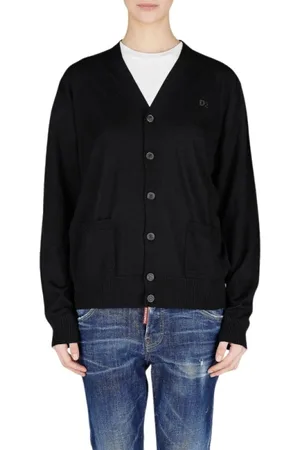 Dsquared2 Dames, Truien, Zwart, Maat: XS Wol