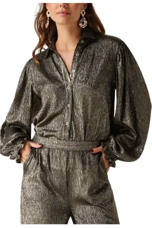 Ydence Dames, Blouses & Shirts, Geel, Maat: XS