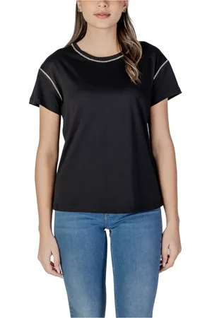 Liu Jo Dames, Tops, Zwart, Maat: XS Katoen