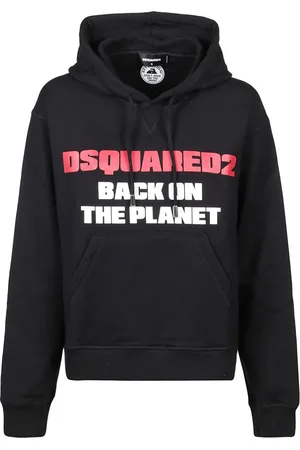 Dsquared2 Unisex, Sweatshirts & Hoodies, Zwart, Maat: XS
