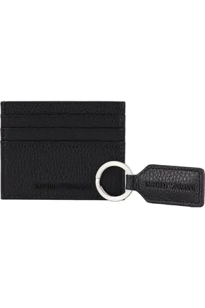 Emporio Armani Heren, Accessoires, Zwart, Maat: ONE Size Leer