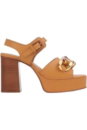 Chloé Dames, Schoenen, Bruin, Maat: 38 1/2 EU Leer