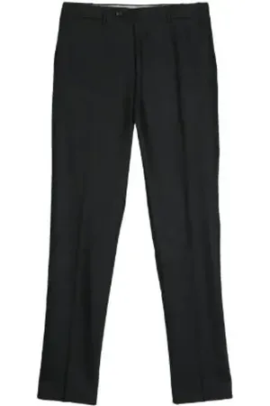 CANALI Heren, Broeken, Zwart, Maat: XL Wol