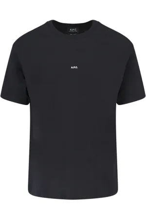 A.P.C. Heren, Tops, Zwart, Maat: M Katoen
