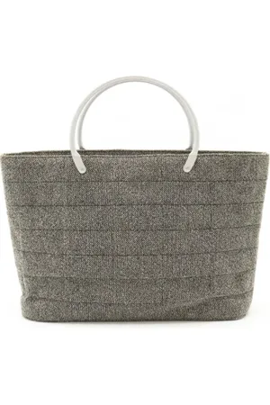 CHANEL Dames, Pre-owned, Grijs, Maat: ONE Size Tweed