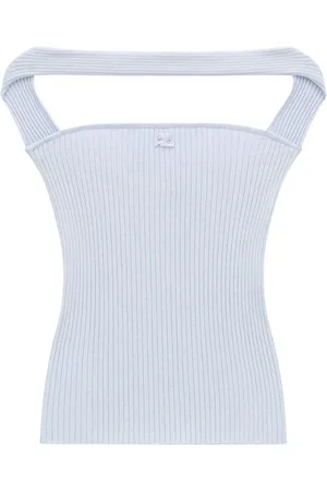 Courrèges Dames, Tops, Blauw, Maat: L