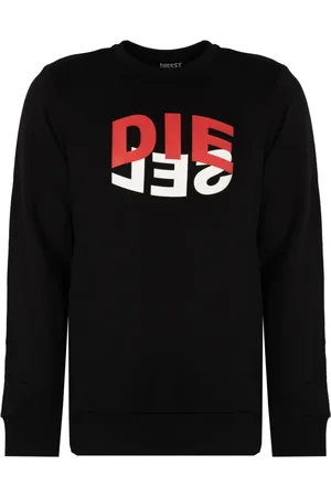 Diesel Heren, Sweatshirts & Hoodies, Zwart, Maat: L Katoen