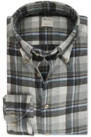 Stenströms Heren, Overhemden, Blauw, Maat: XL Flanel