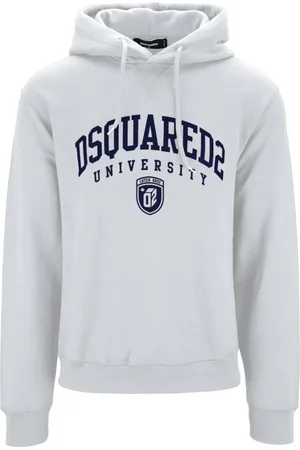 Dsquared2 Heren, Sweatshirts & Hoodies, Wit, Maat: XL Katoen