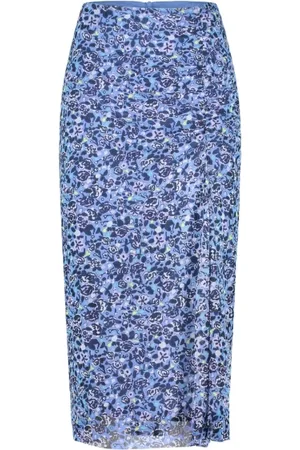 Fabienne Chapot Dames, Rokken, Blauw, Maat: S Leer