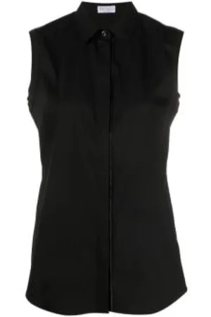 Brunello Cucinelli Dames, Blouses & Shirts, Zwart, Maat: L