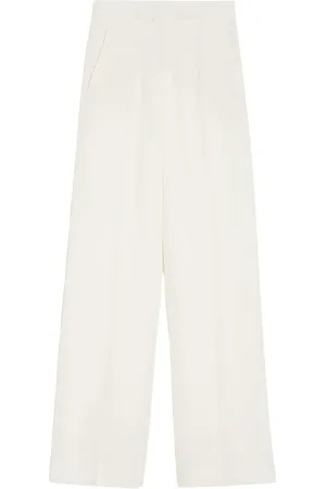 Max Mara Dames, Broeken, , Maat: M Linnen