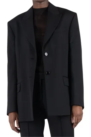 Acne Studios Dames, Jassen, Zwart, Maat: S Wol