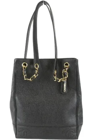 CHANEL Dames, Pre-owned, Zwart, Maat: ONE Size Leer