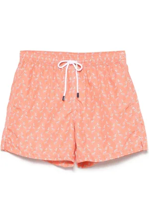 FEDELI Heren, Badkleding, Oranje, Maat: M Poliester