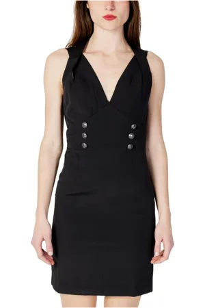 Guess Dames, Jurken, Zwart, Maat: XS Poliester