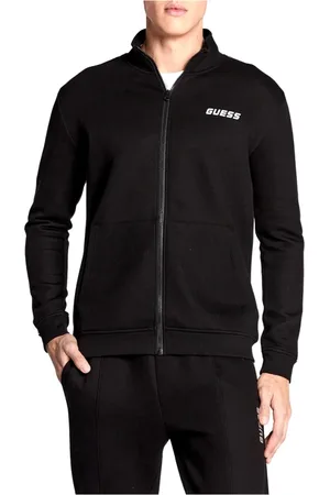 Guess Heren, Sweatshirts & Hoodies, Zwart, Maat: M Katoen