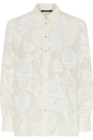 Bruuns Bazaar Dames, Blouses & Shirts, Wit, Maat: L Katoen