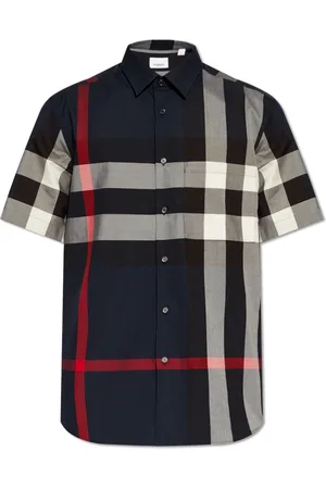 Burberry Heren, Overhemden, Blauw, Maat: S Katoen