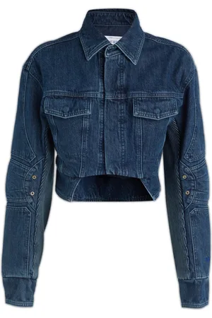 OFF-WHITE Dames, Jassen, Blauw, Maat: XS Katoen