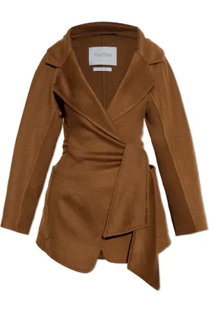 Max Mara Dames, Mantels, Bruin, Maat: XS Wol
