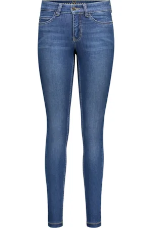 Mac Dames, Jeans, Blauw, Maat: M L32 Denim