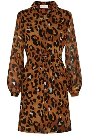 Fabienne Chapot Dames, Jurken, Bruin, Maat: M Viscose