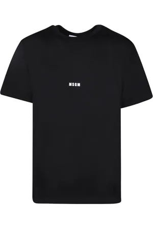 Msgm Heren, Tops, Zwart, Maat: S Katoen
