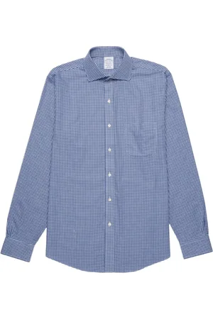 Brooks Brothers Heren, Overhemden, Blauw, Maat: L Katoen