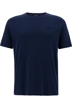A.P.C. Heren, Tops, Blauw, Maat: XL Katoen