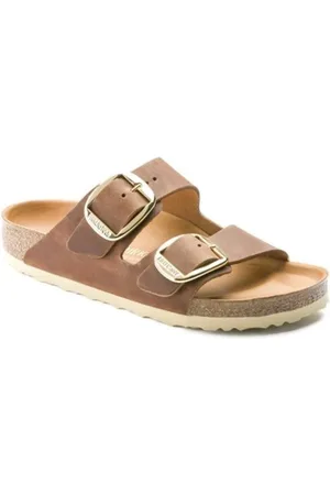 Birkenstock Dames, Schoenen, Bruin, Maat: 41 EU Leer